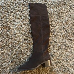 Coach Brown Suede Over the Knee Boots